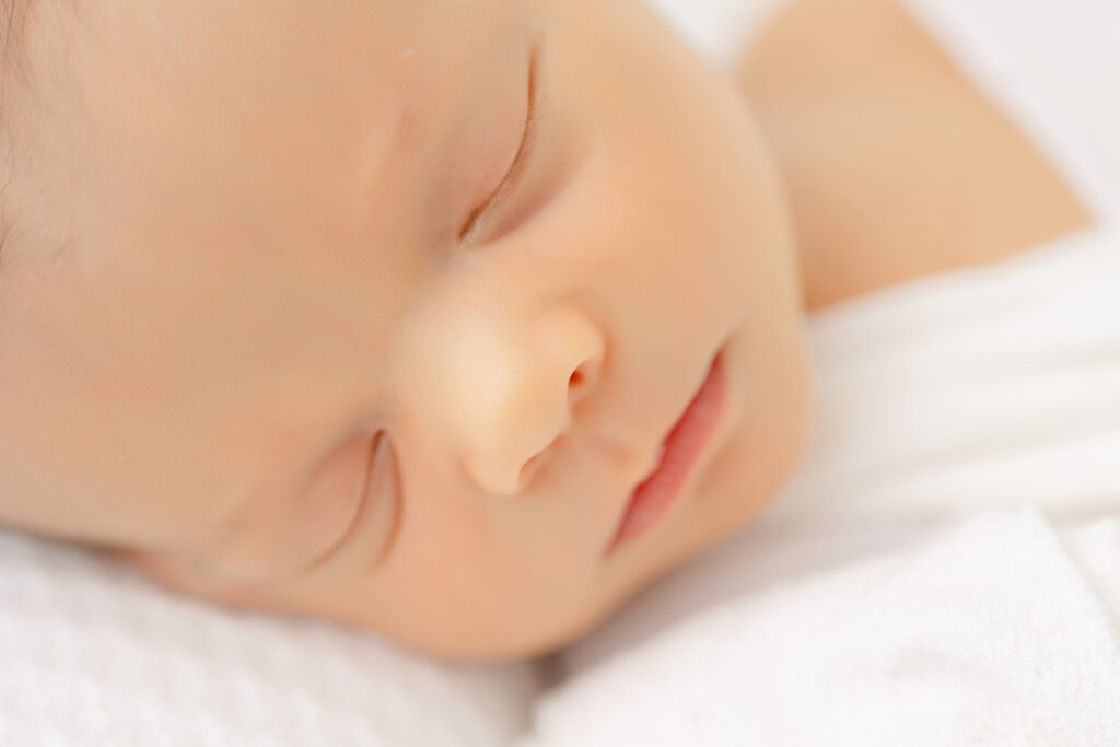 Posed baby for newborn session in Redondo Beach, California.